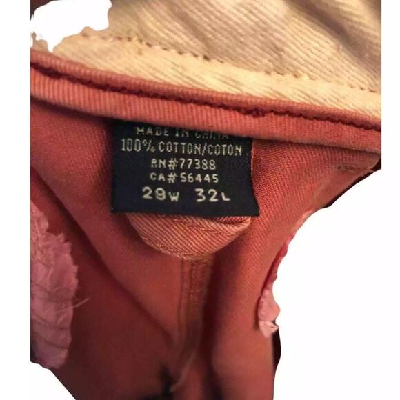 J.CREW Vintage Slim Straight Stretch Broken In Chino Pants Mens 29 Pink Preppy - Picture 8 of 9